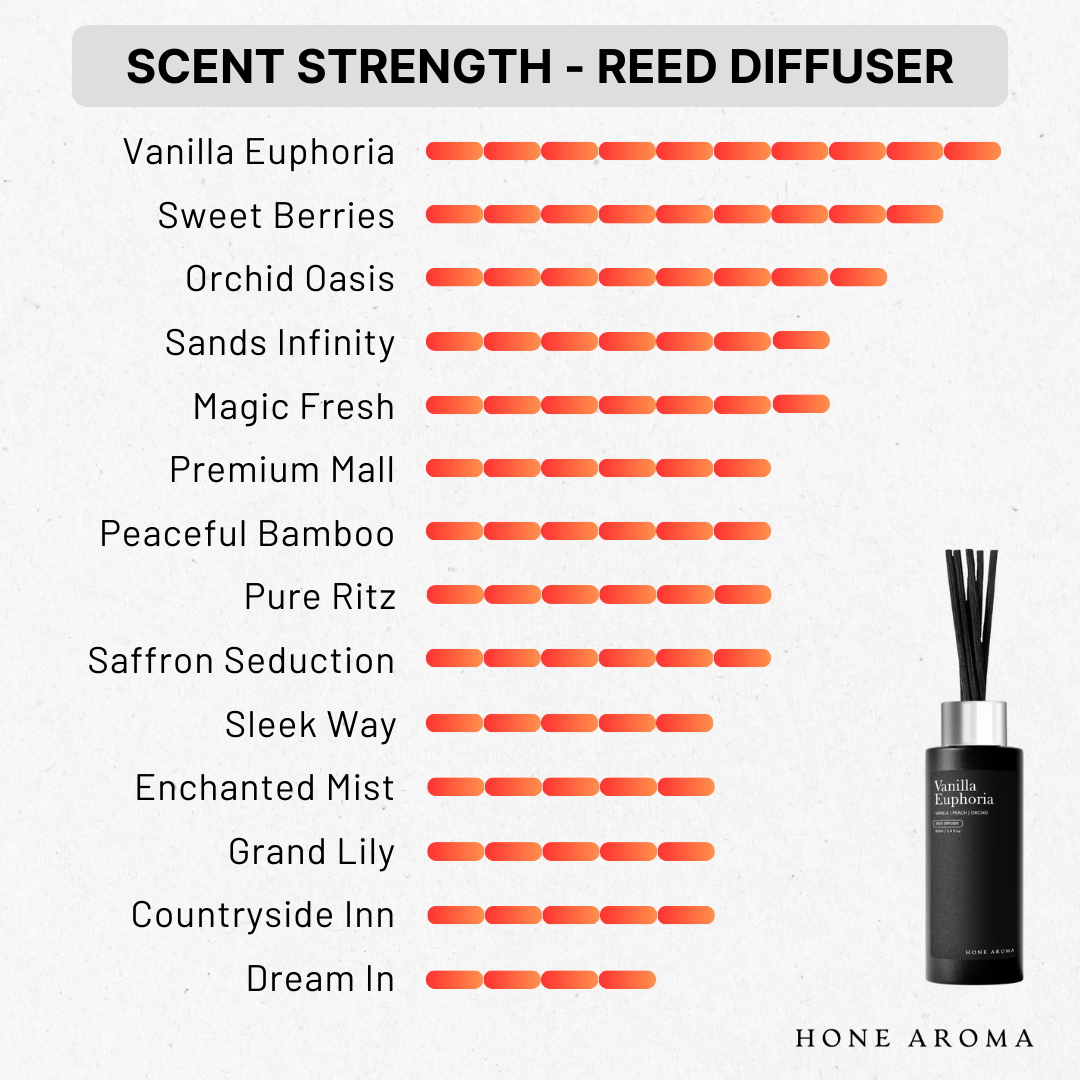 Reed Diffuser 500ml Refill w/ FREE 5x Reed Sticks