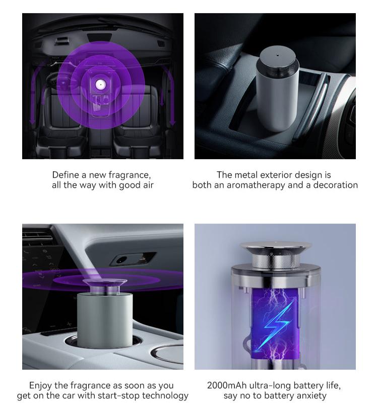 Capsule Car Diffuser + 1 Free 50ml Aroma Oil