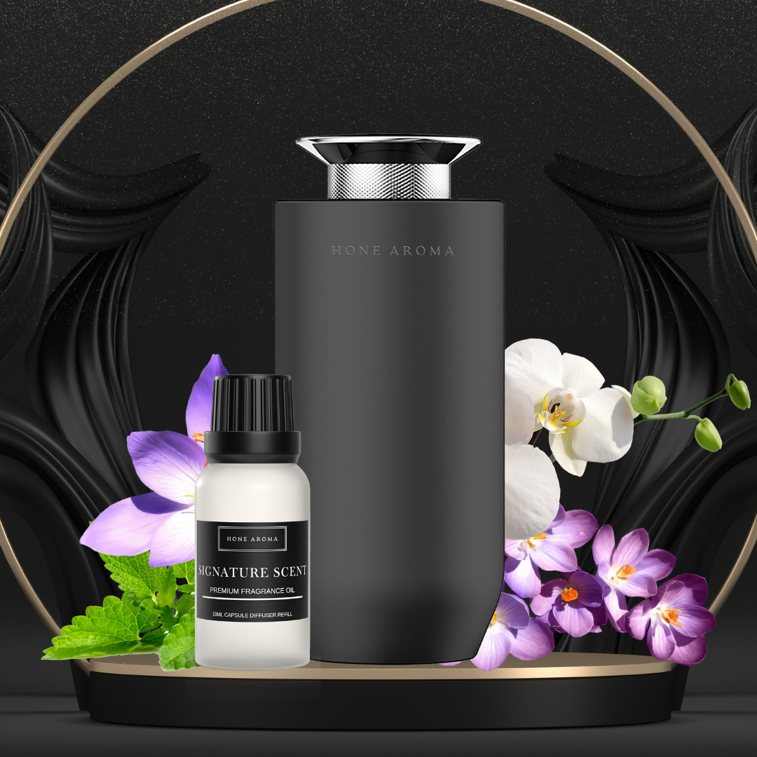 capsule car diffuser in black