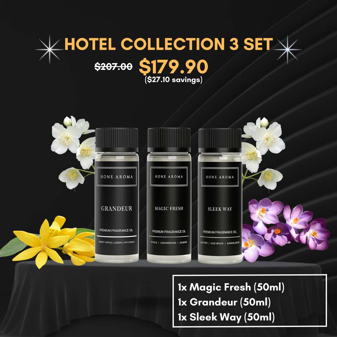 3 sets of hotel collection premium fragrance oil