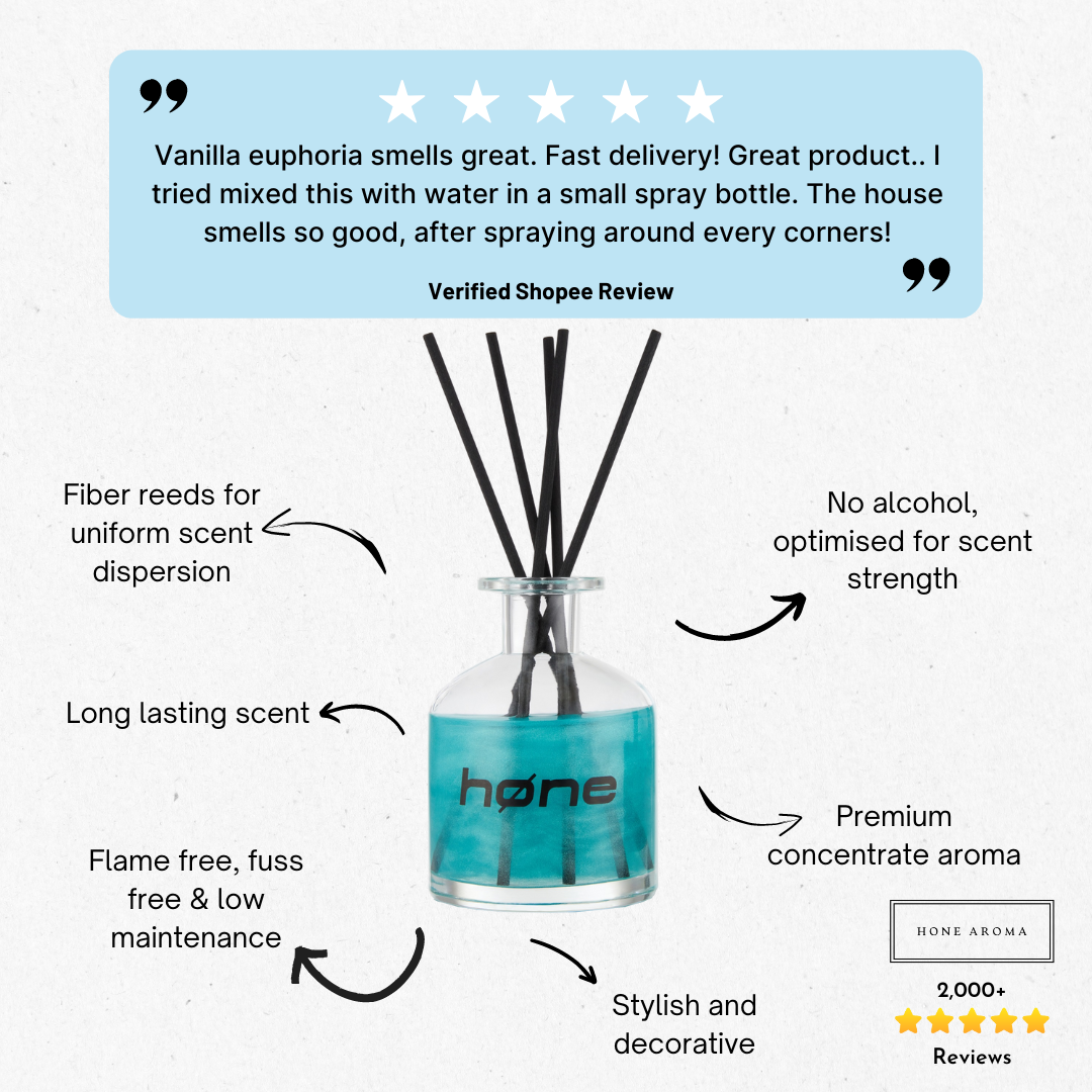 Shopee review on vanilla euphoria reed diffuser