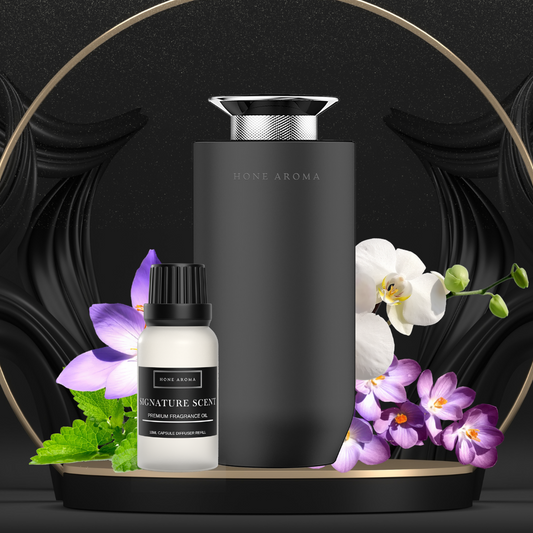 capsule car diffuser in black