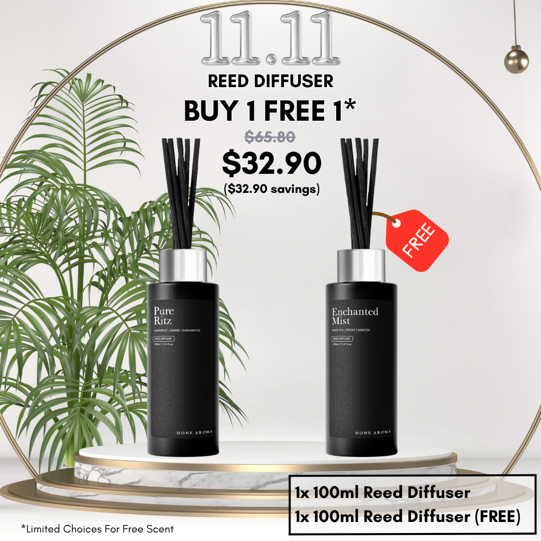 Buy 1 Get 1 Free Reed Diffuser Bundle (100ml) 11.11